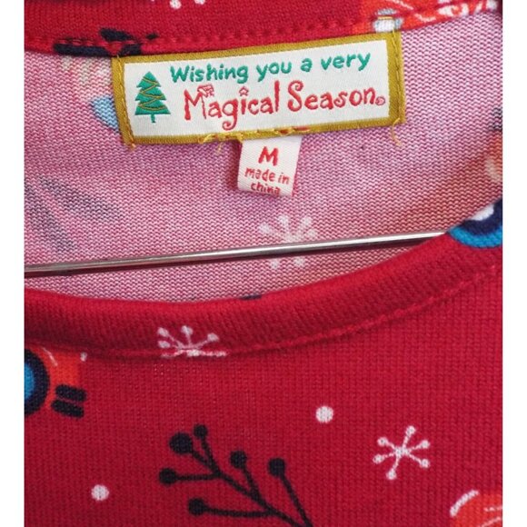 Magic Season Night Gown Christmas - Size Medium - Wishing you a Very Magical Sea - Picture 2 of 4
